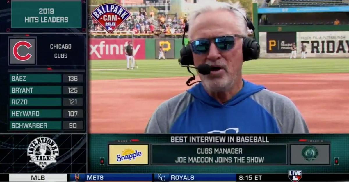 While talking with the hosts of <i>Intentional Talk</i>, Joe Maddon defended the Cubs' practice of wearing themed attire for road trips.
