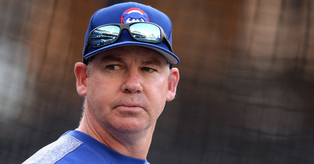 Chicago Cubs bench coach Mark Loretta could potentially be named the Cubs' new manager in the coming weeks or months. (Credit: Orlando Ramirez-USA TODAY Sports)
