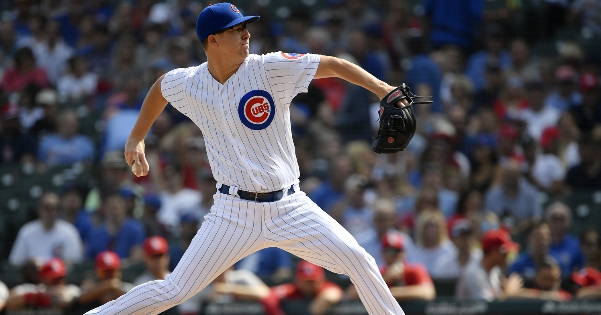 Right-hander Alec Mills was essentially the sole bright spot for the Cubs in their lackluster loss on Friday. (Credit: Quinn Harris-USA TODAY Sports)