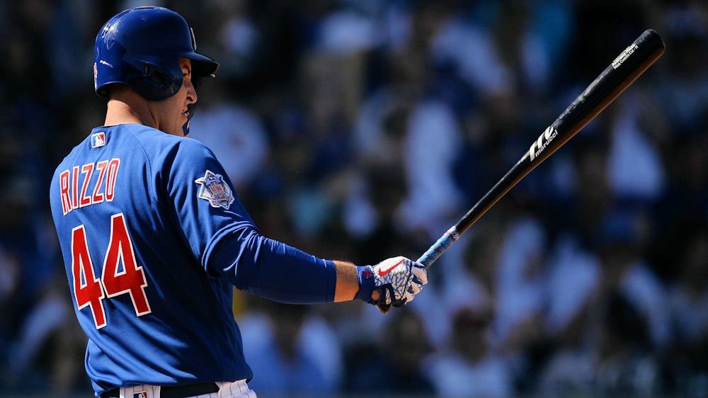 Chicago Cubs first baseman Anthony Rizzo was robbed of a potential clutch hit on Sunday. (Credit: Joe Camporeale-USA TODAY Sports)