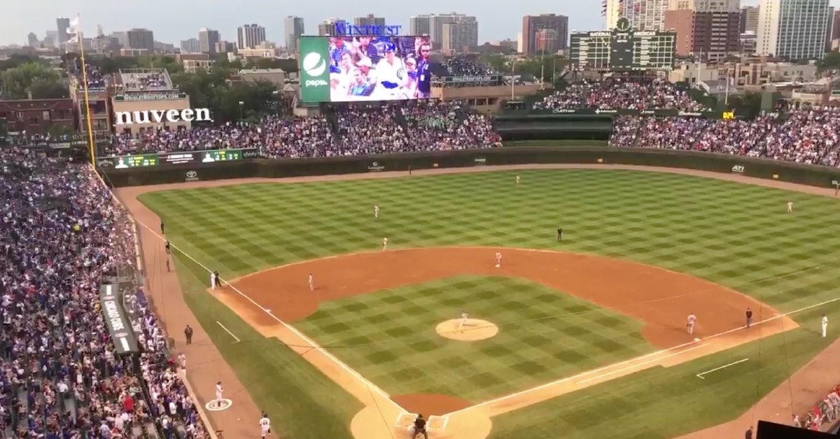 Chicago Cubs first baseman Anthony Rizzo used an appropriate walk-up song for his first at-bat on Thursday.