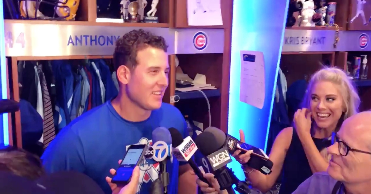 Anthony Rizzo was proud of becoming the Chicago Cubs' all-time leader in being on the wrong end of hit by pitches.