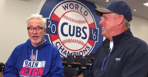 Roan spending some time with Joe Maddon this past season