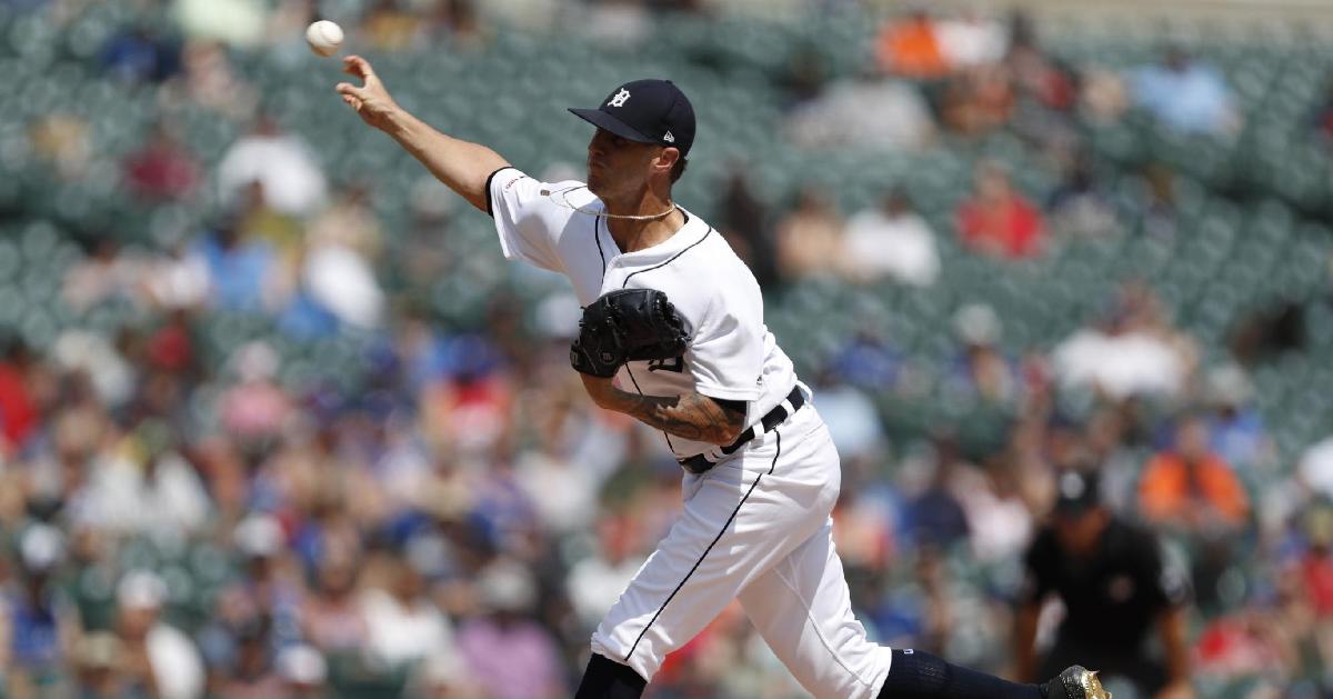 Detroit Tigers closer Shane Greene is reportedly a potential trade target for the Chicago Cubs. (Credit: Raj Mehta-USA TODAY Sports)