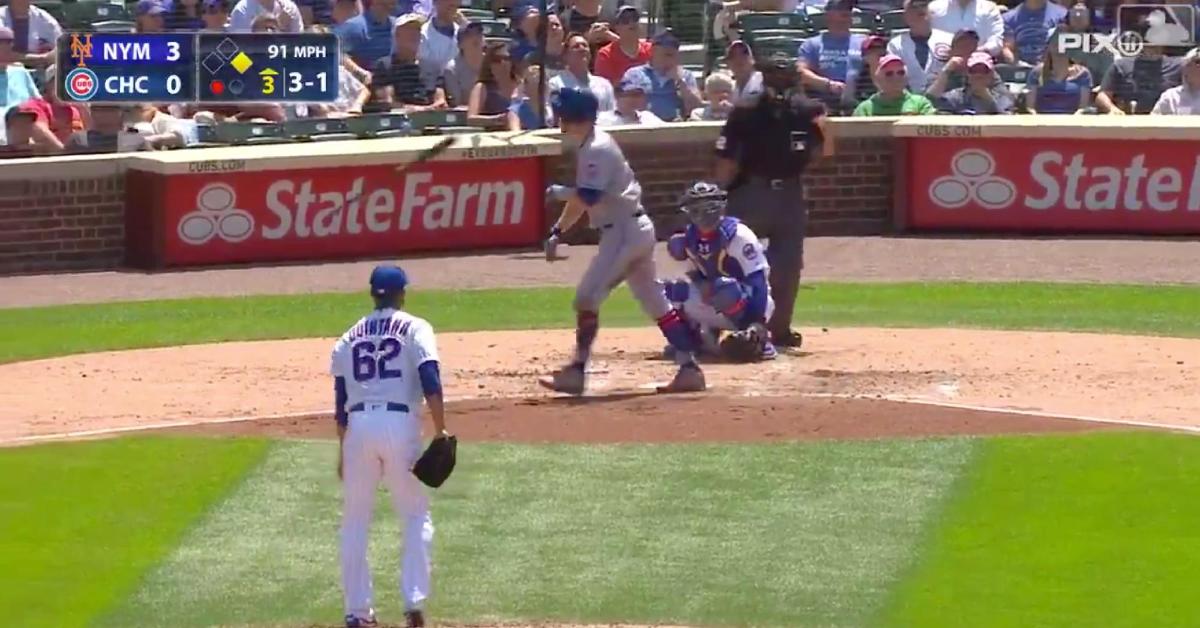 Todd Frazier was irked after hitting a towering shot that he assumed to be a flyout. However, the towering shot turned out to be a home run.