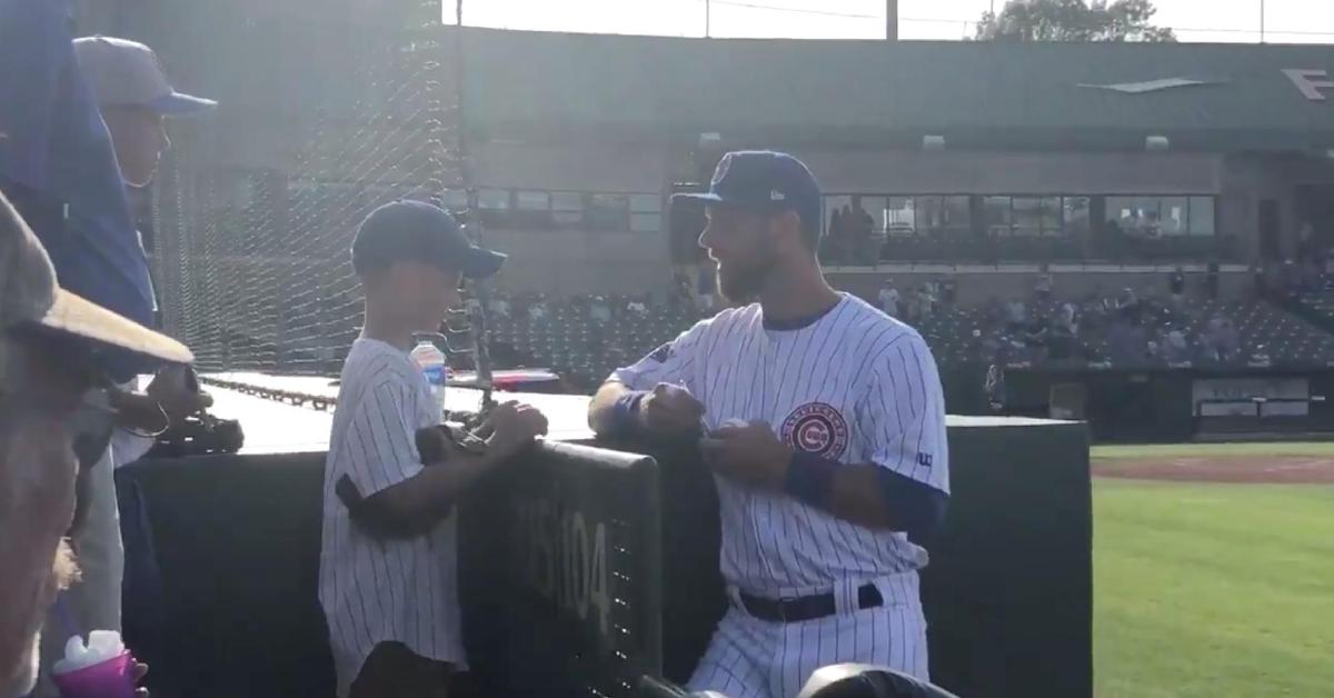 Ben Zobrist spent as much time as he possibly could making a positive impression on supporters of the South Bend Cubs.