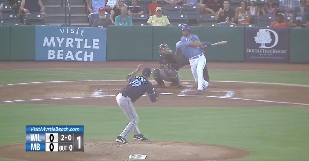 Through two games with the Myrtle Beach Pelicans, Ben Zobrist has hit two home runs.