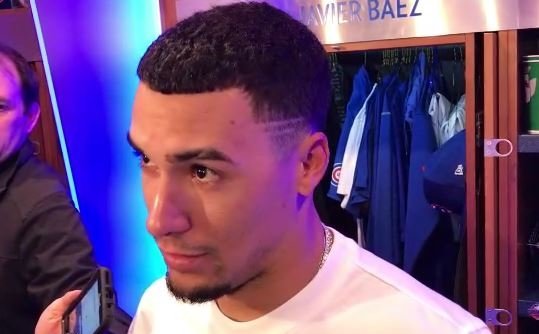 WATCH: Javy Baez reacts to juking Dodgers for infield-hit
