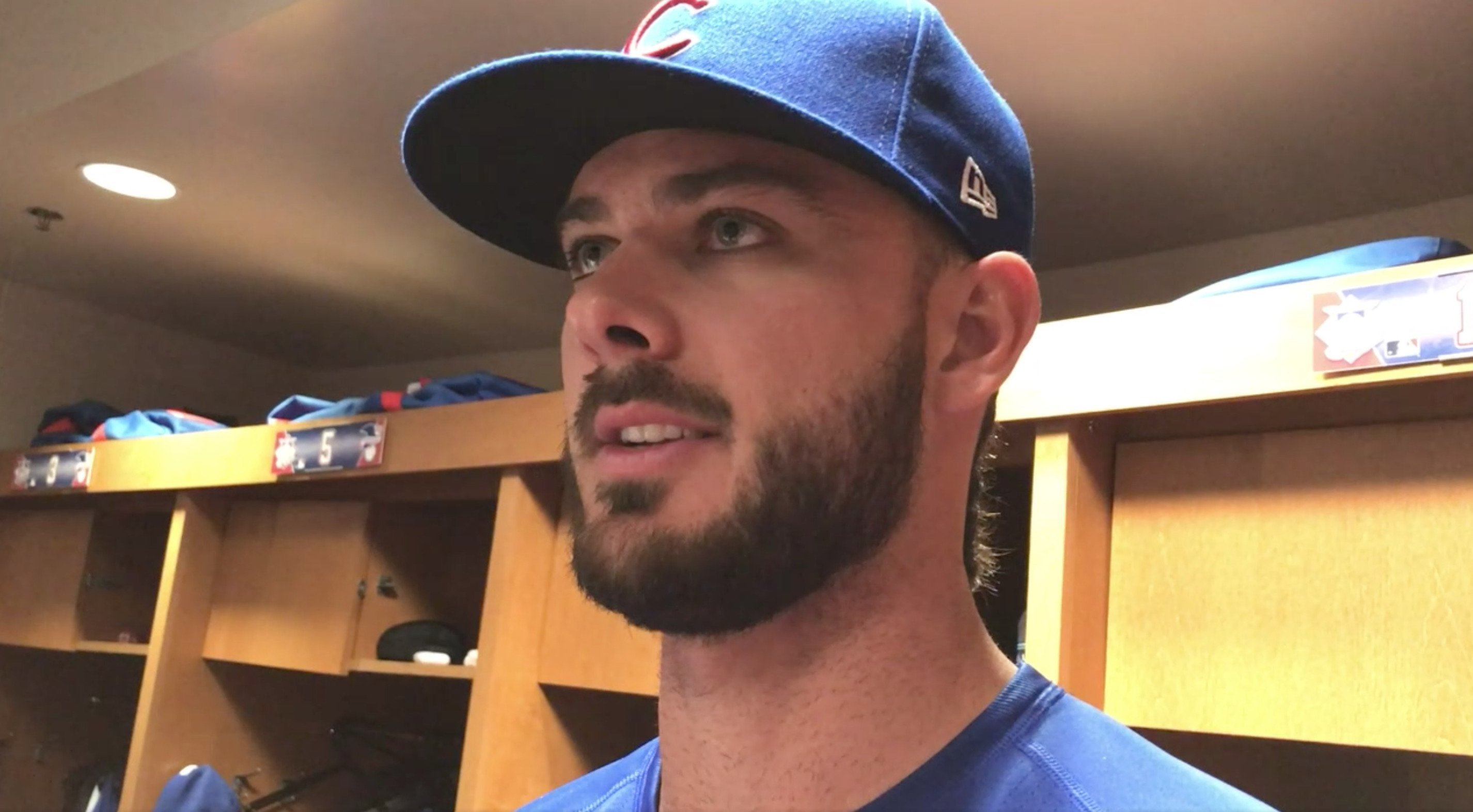 Kris Bryant will return to the Cubs' lineup on Wednesday after missing two games due to an outfield collision. (Credit: Brad Mills-USA TODAY Sports)