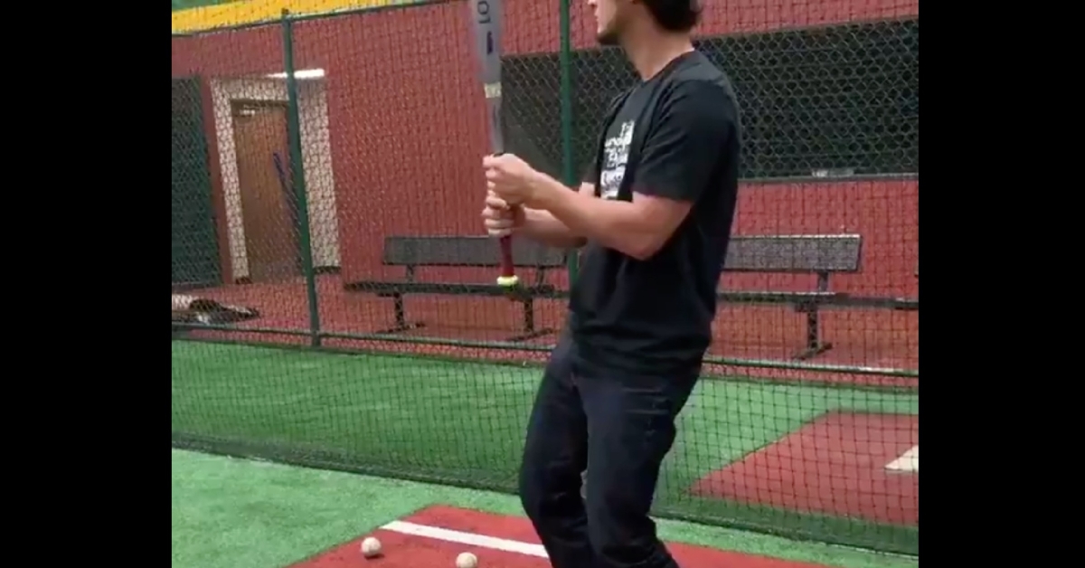 Yu Darvish clowned on teammate Anthony Rizzo by imitating Rizzo's unorthodox batting stance.