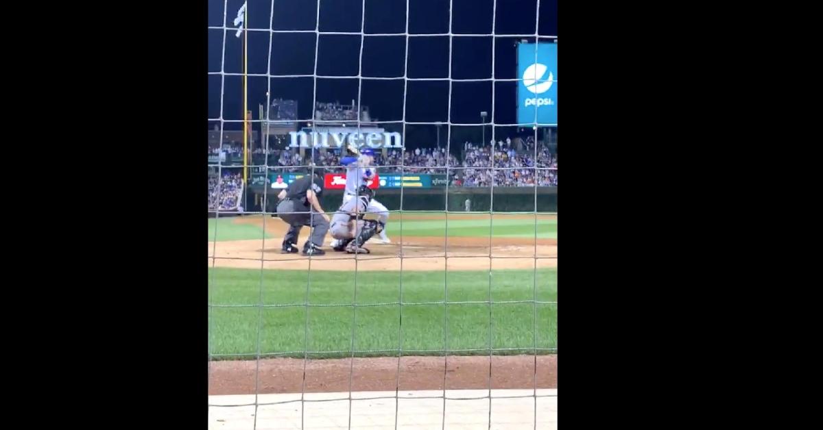 Mere seconds before Kris Bryant went yard on Wednesday night, a prognosticating Cubs fan called the shot on video. (Credit: Joe Camporeale-USA TODAY Sports)