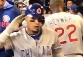 WATCH: Wrigley North chanting 'Javy' after homer