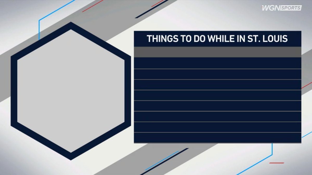 WGN backed up Kris Bryant by displaying a graphic of an empty list of things to do while in St. Louis.