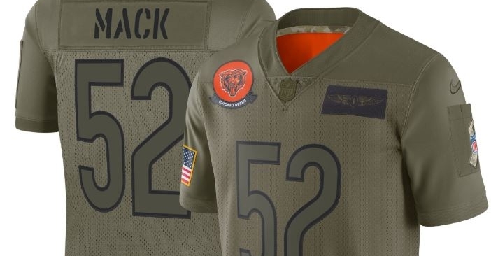 JUST RELEASED: Chicago Bears Nike 2019 Salute to Service Sideline