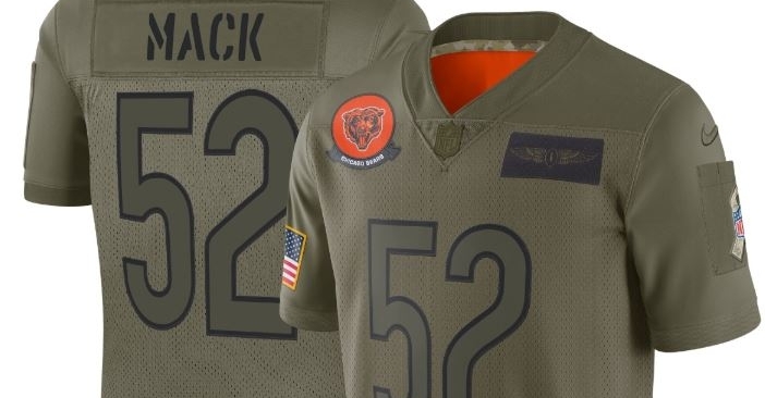 Chicago bears salute to service jersey sale