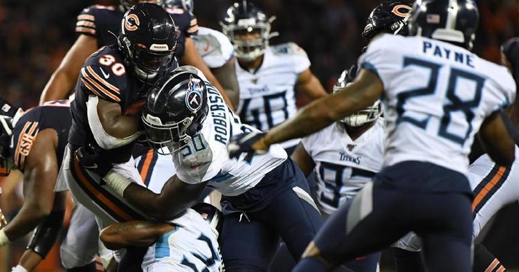 The Chicago Bears were edged out by the Tennessee Titans in a fairly uneventful preseason finale. (Credit: Mike DiNovo-USA TODAY Sports)