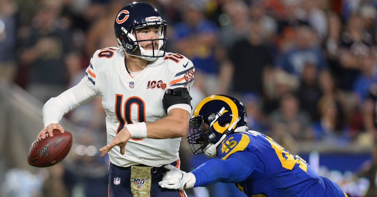 Trubisky currently is suffering from a hip injury (Gary Vasquez - USA Today Sports)