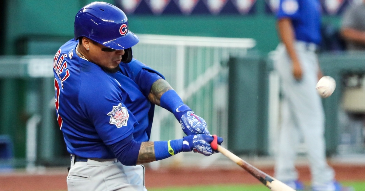 Chicago Cubs shortstop Javier Baez went 2-for-4 and drove in two runs at the plate. (Credit: Jay Biggerstaff-USA TODAY Sports)