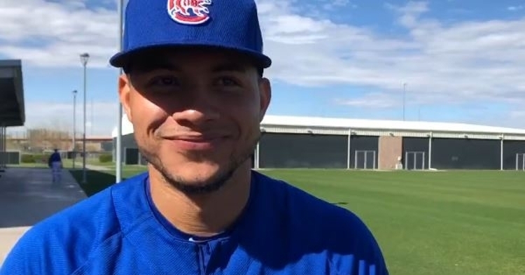 Willson Contreras is all smiles this spring