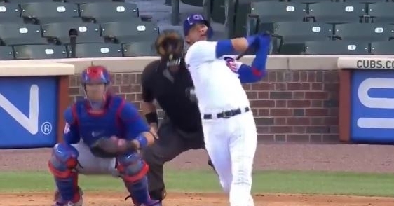 Willson Contreras is hitting the ball well in summer camp