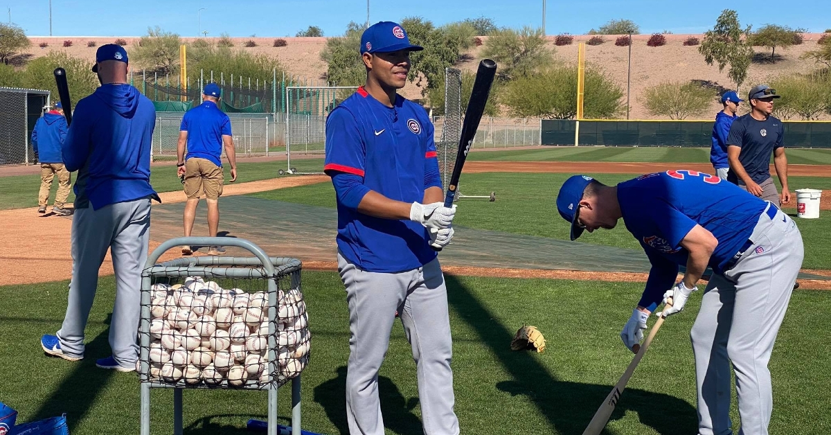 Jose Quintana about ready to take some hacks on Thursday