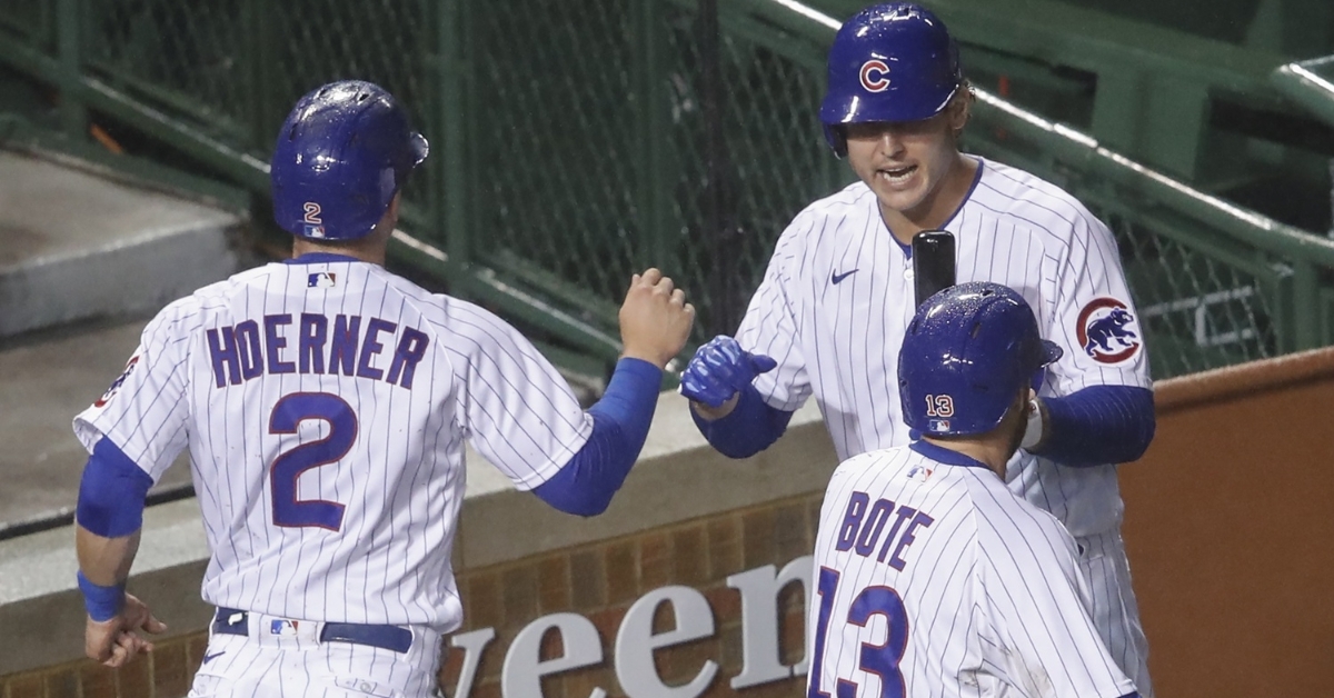 The Cubs came alive at the plate after getting shut out in the previous game, amassing eight runs on 13 hits. (Credit: Kamil Krzaczynski-USA TODAY Sports)