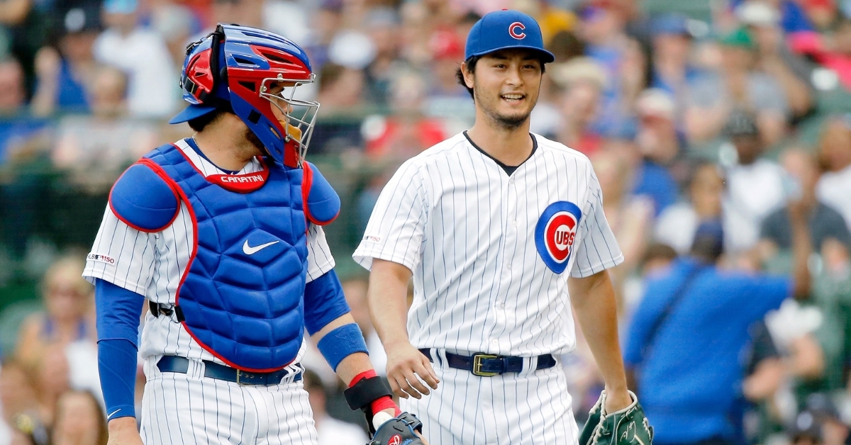 Darvish and Caratini are great friends (Jon Durr - USA Today Sports)