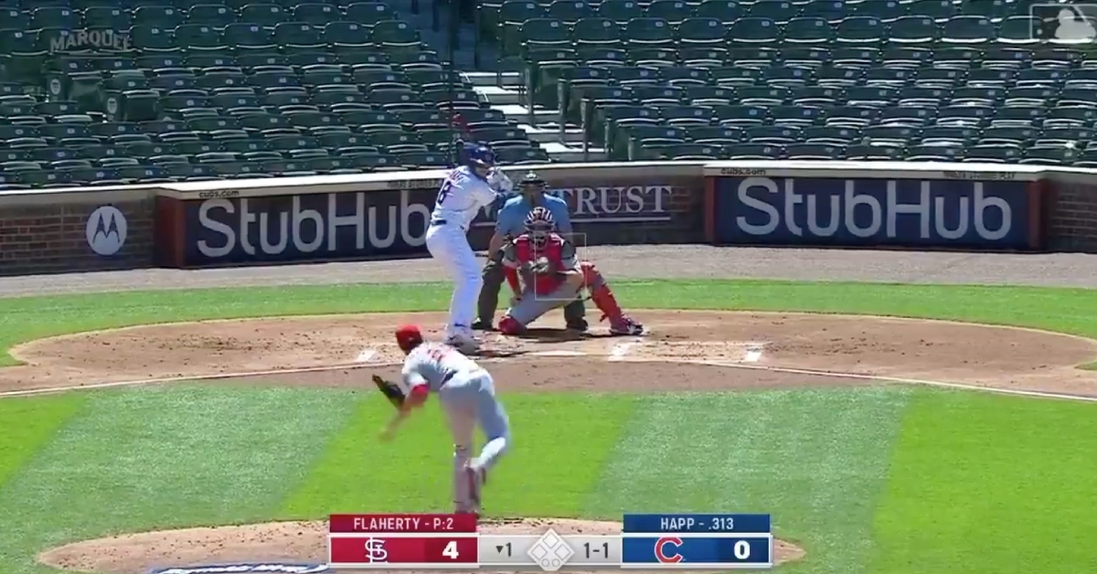 Cubs outfielder Ian Happ has gone yard for three straight days against the Cardinals.