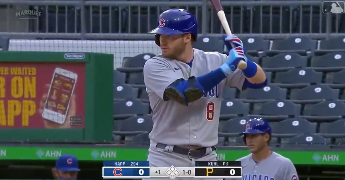Ian Happ now holds the franchise record for the most home runs hit by a switch hitter in a Cubs uniform.