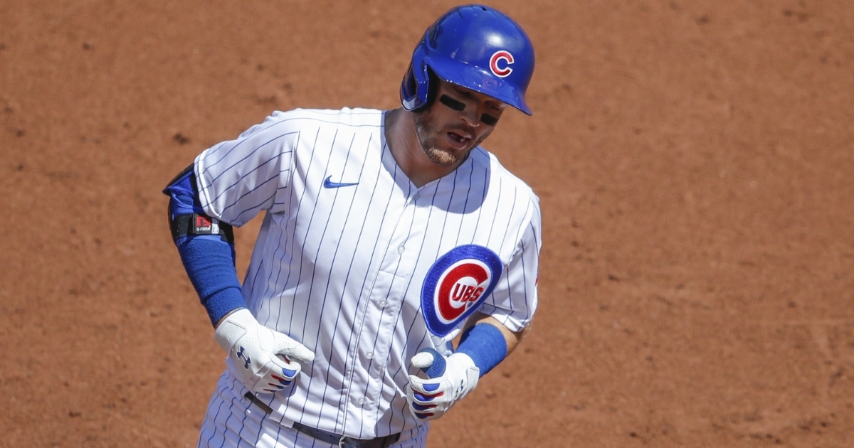 Ian Happ went yard in Chicago's first at-bat as part of an otherwise stale plate performance by the Cubs. (Credit: Kamil Krzaczynski-USA TODAY Sports)