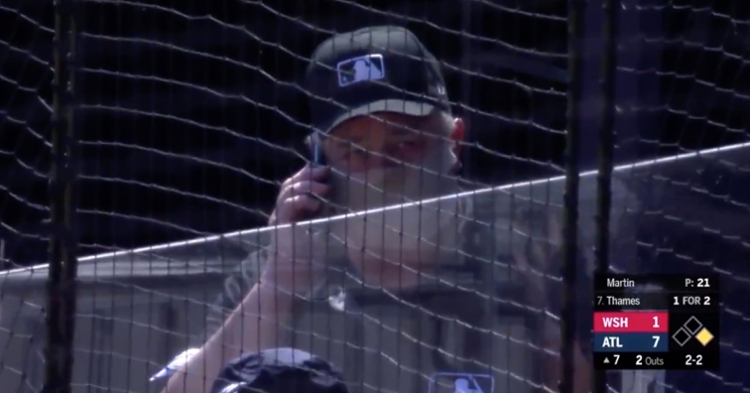 Joe West channeled his inner "Karen" by snitching on the Nationals' general manager for not wearing a mask.