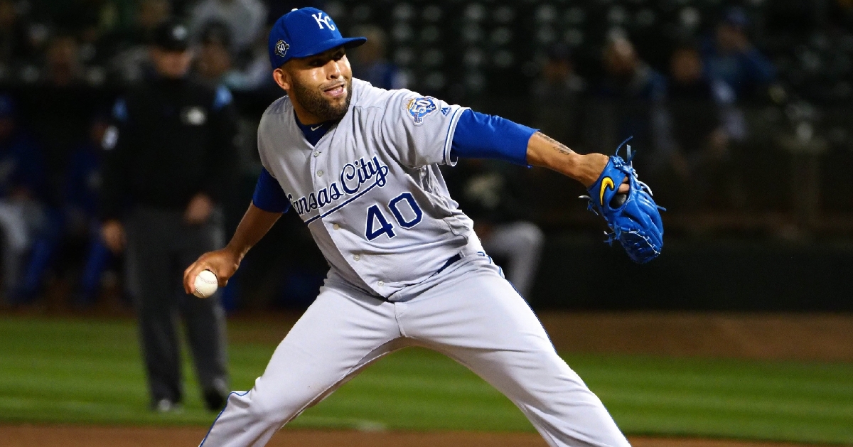 Veteran reliever Kelvin Herrera was signed by the Cubs to a minor league deal on Thursday. (Credit: Kelley L. Cox-USA TODAY Sports)