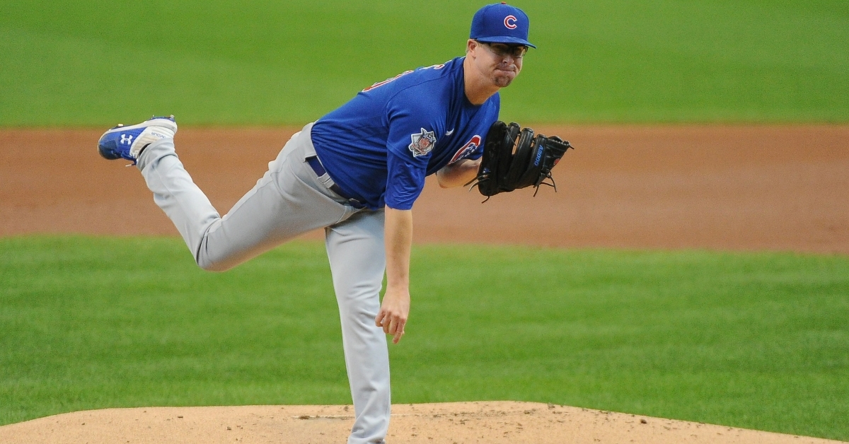On Sunday, Alec Mills threw the first no-hitter by a Cub since Jake Arrieta threw one in 2016. (Credit: Michael McLoone-USA TODAY Sports)
