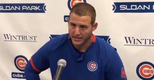 Anthony Rizzo doesn't want to play baseball to a empty stadium if possible