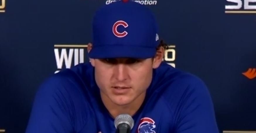 Anthony Rizzo spoke to the media after the season-ending loss