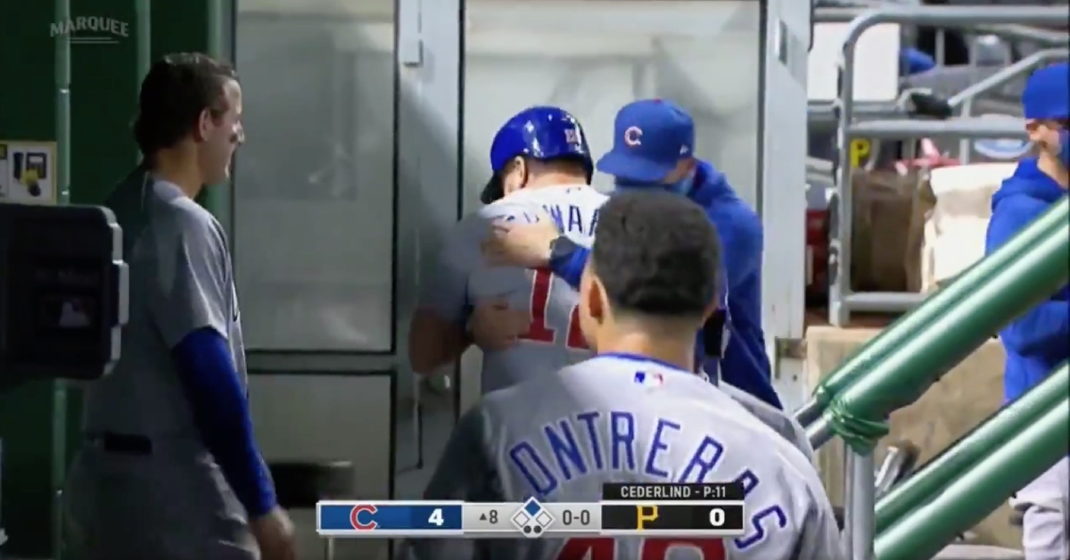 There were clearly no hard feelings from David Ross benching Kyle Schwarber the previous night.