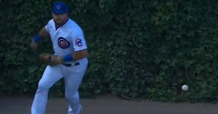 Kyle Schwarber was benched after a triple in the second inning