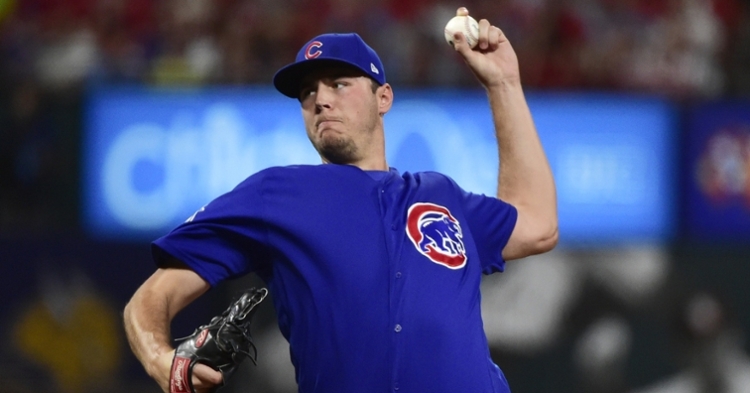 Cubs reliever Brad Wieck is out for an indefinite period of time due to a cardiac issue that requires surgery. (Credit: Jeff Curry-USA TODAY Sports)