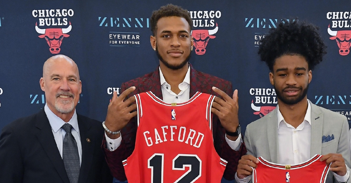 John Paxson with Gafford and White (Quinn Harris - USA Today Sports)