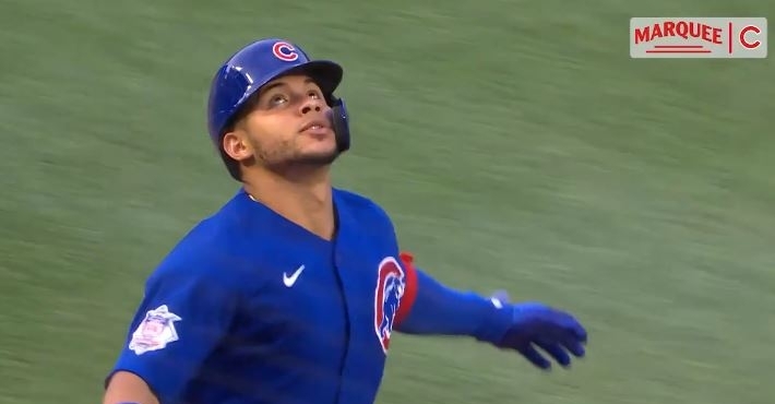Willson Contreras was all smiles after the homer