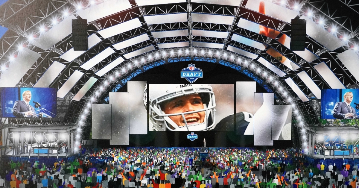Artist rending of what the 2020 NFL Draft in Vegas would have looked like (Kirby Lee - USA Today Sports)