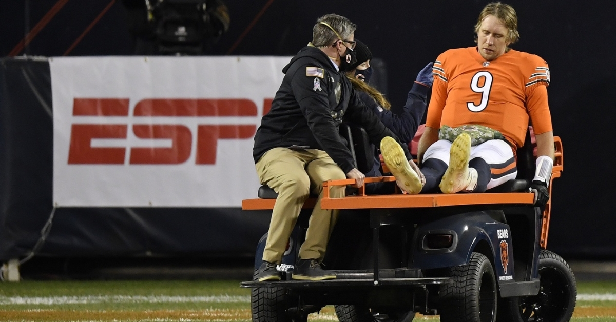 Foles was injured late in the fourth quarter vs. Vikings (Quinn Harris - USA Today Sports)