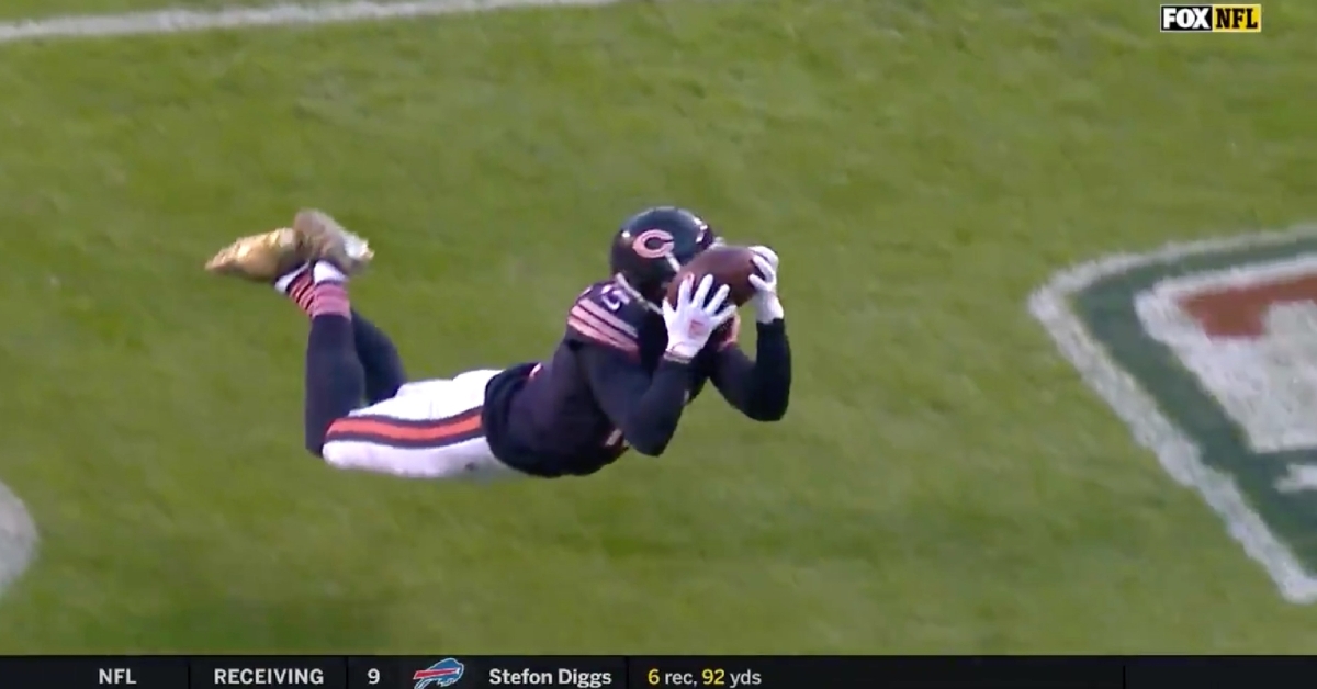 Bears wide receiver Allen Robinson went all out for his third touchdown catch of the season.