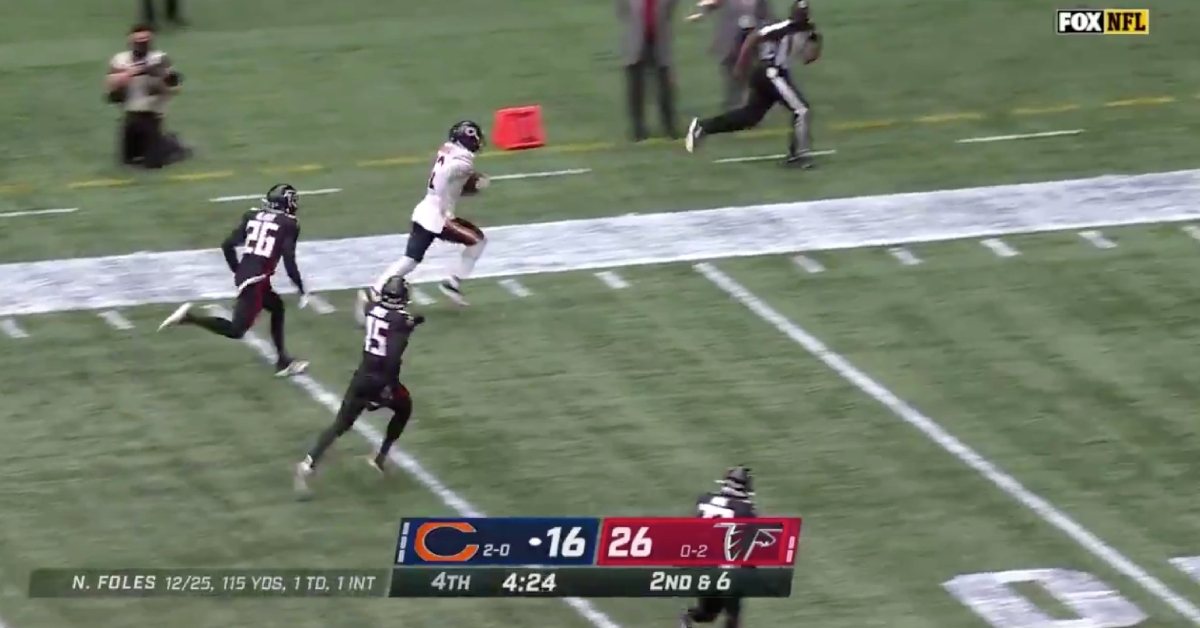 Chicago Bears wide receiver Allen Robinson broke free and scored a fourth-quarter touchdown.