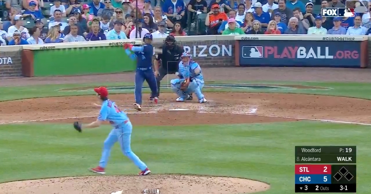 In the third inning on Saturday, Sergio Alcantara swatted his second home run in a Cubs uniform.