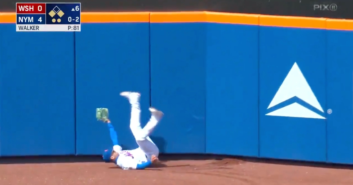 Now a Met, former Cubs center fielder Albert Almora Jr. is still making highlight-worthy catches in the outfield.