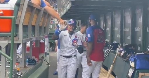 Javy Baez had a sensational game in the win on Memorial Day