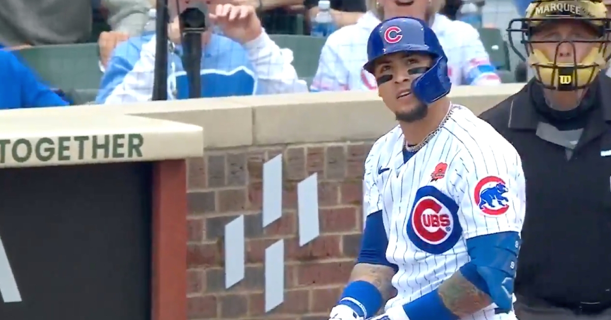 Cubs shortstop Javier Baez's powerful two-run bomb increased his 2021 RBI total to 35.
