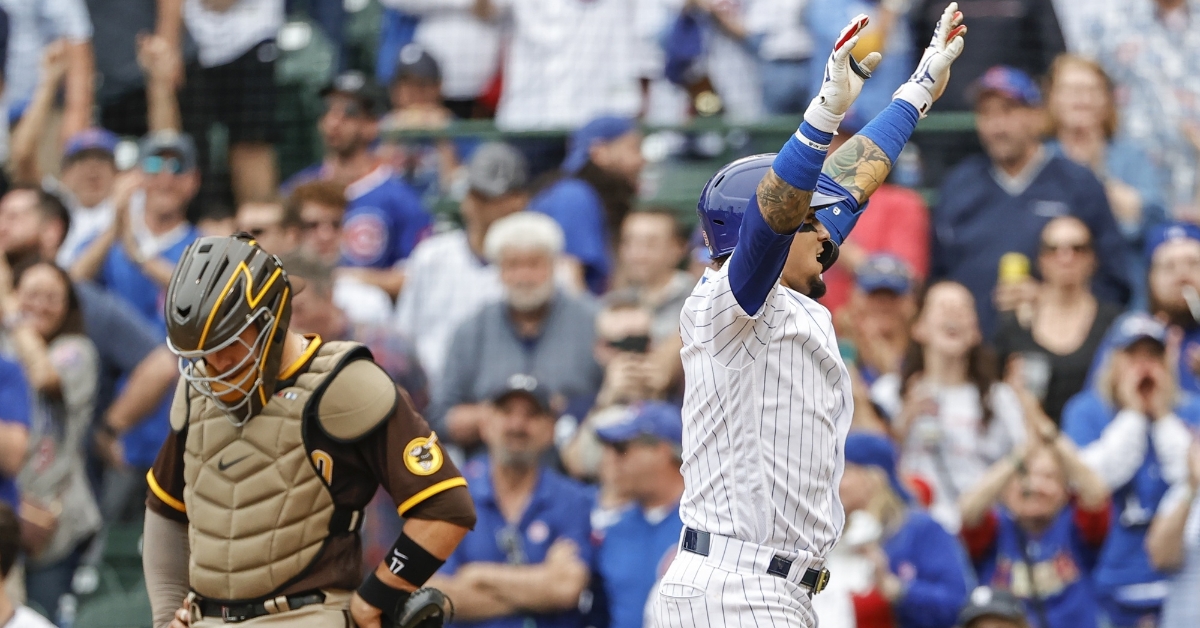 Cubs homer five times in series-opening win over Padres