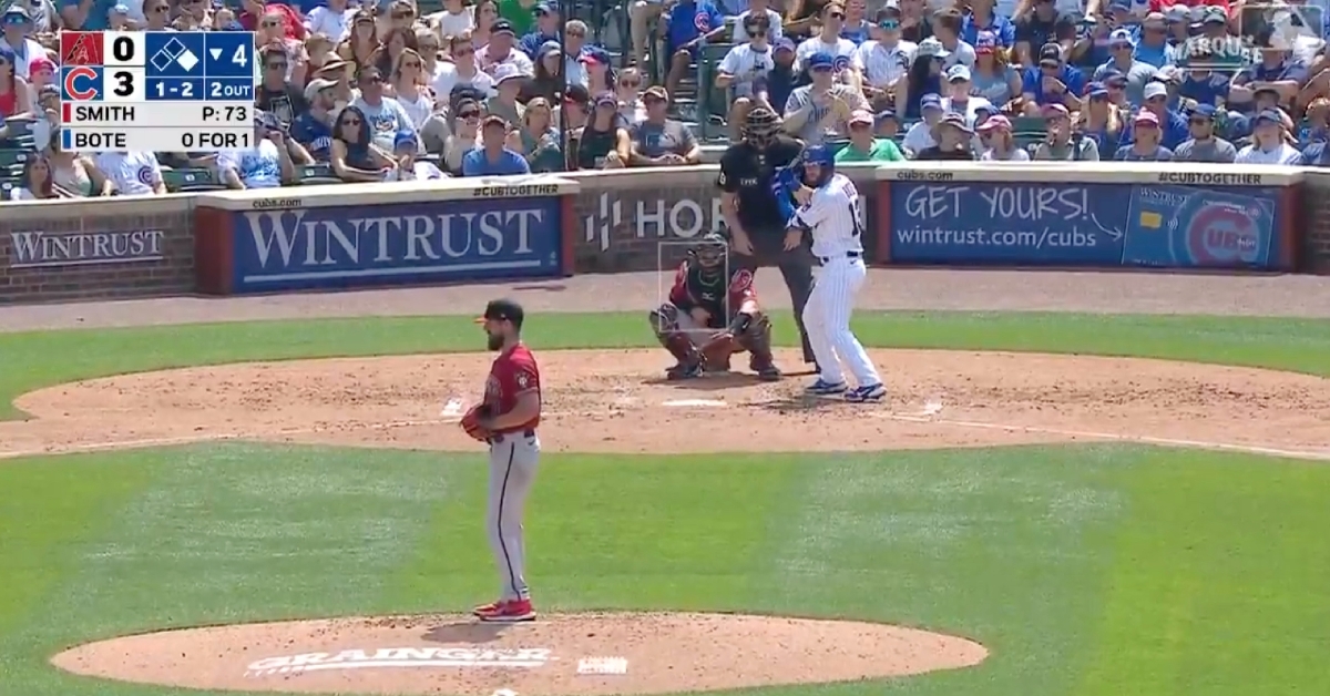 David Bote walloped a two-run shot in his return to action, giving him six homers and 25 RBIs on the year.